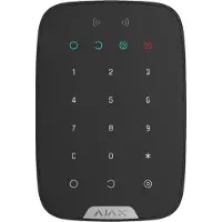 Ajax KeyPad Plus Bedienfeld mit Kabellose Touch-Tastatur (RFID, Bluetooth, DESFire, schwarz)