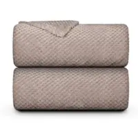 Bestgoodies Kuscheldecke 150 x 200 cm Cashmere Soft Touch Popcorn Sandgrau