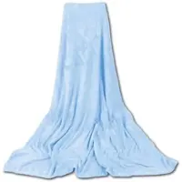 Bestgoodies Mikrofaser Decke Blau Babyblau 210 x 280 cm