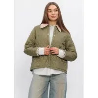 Barbour Damen Jacken Icons Cropped Leddesdale Quilted Jacket - Groen - Größe XL