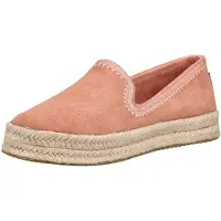 Toms Slipper Espadrille aus Leder mit Wechselfußbett