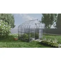 BAUMERA Gewächshaus KLASIKA STANDART 5 (2,5 x 2 m) mit fundament, 6 mm Polycarbonat und dachluken mit automatischen Öffnern.