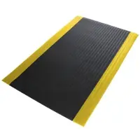 Karat Anti-Ermüdungsmatte Softer-Work-Mat 120 x 350 cm Schwarz-Gelb