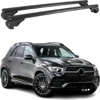 Omac Dachträger für Mercedes GLE 2020-2025 Gepäckträger Grundträger Alu Schwarz 2x