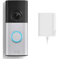 Ring Wired Doorbell Plus 2nd Gen - Plug-in, Silber, 140°, 140°, Verkabelt & Kabellos, AC, 53,6 mm