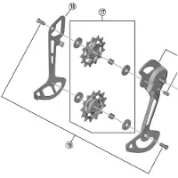 Shimano Abstandshalter für das Schaltwerk SLX RD-M7120