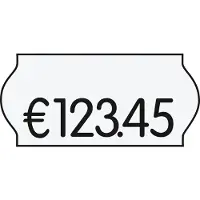 Creenline Preisetiketten weiß ablösbar 22,0 x 12,0 mm, 36 Rollen