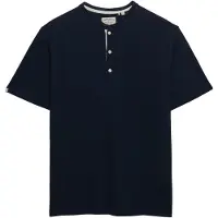 Superdry Classic Cotton Lin Grandad Kurzarm-t-shirt