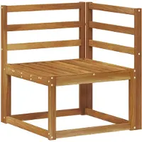 vidaXL Outdoor Ecksofa Massivholz Akazie Natur 63 x 63 x 73 cm