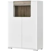 Sconto Highboard La Vita ¦ weiß ¦ Maße (cm): B: 100 H: 146 T: 42.0