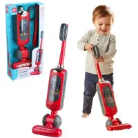 Dirt Devil Spielzeug Staubsauger – Kinderstaubsauger mit Funktionierender Saugfunktion und Realistischem Geräusch – Für Jungen und Mädchen ab 3 Jahren - Rot/Grau