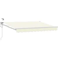 vidaXL Elektrische ausziehbare Markise Creme 3,5 x 2 m