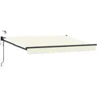 vidaXL Elektrische ausziehbare Markise Creme 3 x 2,5 m