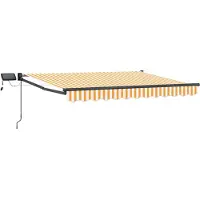 vidaXL Manuelle Gelenkarmmarkise mit LEDs 3,5 x 2 m