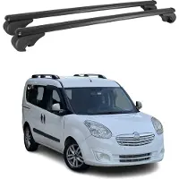 Omac Dachträger für Opel Combo D 2012-2018 Gepäckträger Grundträger Alu Schwarz 2x