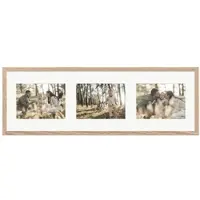 WANDStyle Galerierahmen G950 in Eiche-Optik 23 x 70 cm für 3 Bilder im Format 13 x 18 cm