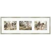 WANDStyle Galerierahmen G950 in Gold 23 x 70 cm für 3 Bilder im Format 13 x 18 cm