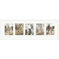WANDStyle Galerierahmen G950 in Weiß 30 x 90 cm für 5 Bilder im Format 13 x 18 cm