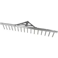 Galaflor Gartenrechen aus Aluminium mit Holz-Stiel