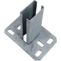 Galaflor Bodenplatte für 60x40mm Pfosten Verzinkt