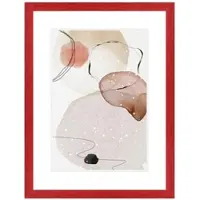 WANDStyle Bilderrahmen H300 aus Massivholz in Rot 15 x 20 cm im Stil Modern
