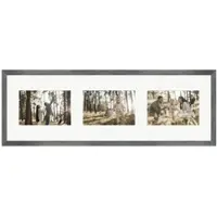 WANDStyle Galerierahmen G950 in Metall 20 x 60 cm für 3 Bilder im Format 10 x 15 cm