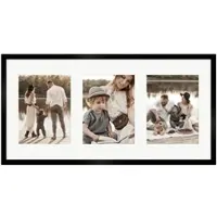 WANDStyle Galerierahmen G950 in Schwarz 30 x 60 cm für 3 Bilder im Format 15 x 20 cm