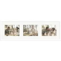 WANDStyle Galerierahmen G950 in Weiß 25 x 80 cm für 3 Bilder im Format 15 x 20 cm