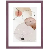 WANDStyle Bilderrahmen H300 aus Massivholz in Violett 21 x 29,7 cm im Stil Modern