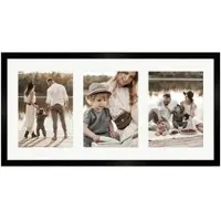 WANDStyle Galerierahmen G950 in Schwarz 25 x 50 cm für 3 Bilder im Format 13 x 18 cm