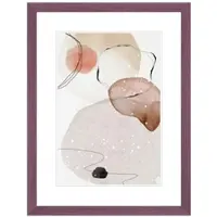 WANDStyle Bilderrahmen H300 aus Massivholz in Violett 29,7 x 42 cm im Stil Modern