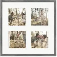 WANDStyle Galerierahmen G950 in Metall 40 x 40 cm für 4 Bilder im Format 13 x 13 cm