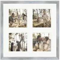 WANDStyle Galerierahmen G950 in Silber 30 x 30 cm für 4 Bilder im Format 10 x 10 cm