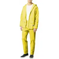 Result Herren Regenanzug bestehend aus Regenjacke und Regenhose, wasserdicht LT168 (M) (Neongelb)