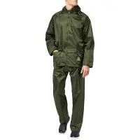 Result Herren Regenanzug bestehend aus Regenjacke und Regenhose, wasserdicht LT168 (S) (Olive)