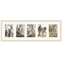 WANDStyle Galerierahmen G950 in Natur-Optik 23 x 70 cm für 5 Bilder im Format 10 x 15 cm