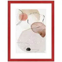 WANDStyle Bilderrahmen H300 aus Massivholz in Rot 29,7 x 42 cm im Stil Modern
