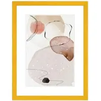 WANDStyle Bilderrahmen H300 aus Massivholz in Gelb 30 x 40 cm im Stil Modern
