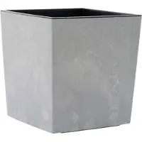 Siena Garden Pflanzgefässe NIZZA STONE grau Betonoptik, 25 x 26 cm Kunststoffgefäss mit Einsatz