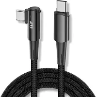 1LIFE Kabel USB-C 90º 100W 2m Schwarz