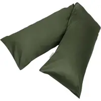 Yumeko Kissenbezug Baumwollsatin 35x160 Grün - Eco, Bio & Fairtrade
