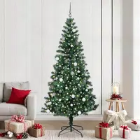 vidaXL Möbel 2025 - Künstlicher Weihnachtsbaum Grün 240 cm PVC - Künstliche Weihnachtsbäume Neu6350