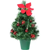 Gartenpirat Künstlicher Baum grün 40 cm mit Dekoration Weihnachtsbaum geschmückt