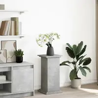 vidaXL "2026 Promotion" Postament mit Stauraum Betongrau 31x30x60 cm - Holzwerkstoff - Beete CC31430