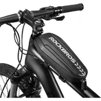 RockBros Fahrradtasche Rahmentasche 3L | wasserdichte Oberrohrtasche für MTB, Rennrad & E-Bike | robuste Hardcase Fahrrad Tasche schwarz für Smartphone, Werkzeug & Zubehör