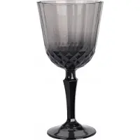 Eh Excellent Houseware Weinglas aus grauem Glas, 310 ml