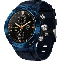 Ele eleoption Bluetooth Smart Watch 1.32 '' Sports Tracker Super Long Standby Mehrere Sportmodi für Android iPhones Blau