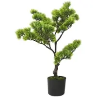 Furnicato Künstlicher Bonsai Pinus mit Topf 60 cm Grün