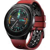 Ele eleoption MT3 Smart Watch 8G Speicher Musik Bluetooth Anruf mit Blutdruck Fitness Tracker Rot