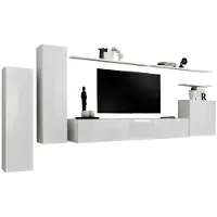 Meublorama AM-SWITCH 1-WW SW 1*7C/89KG, 3 Regale, 4 Tür(en), Weiß, Mitteldichte Faserplatte (MDF), 400 mm, 3300 mm